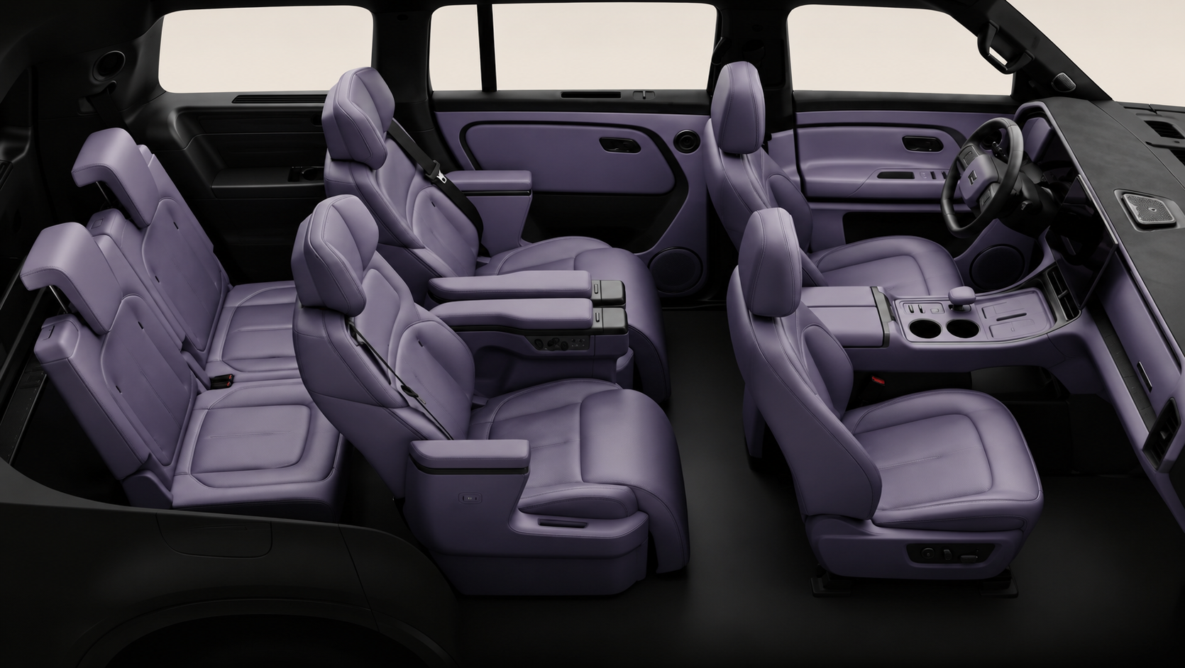 Interior ROX ADAMAS First-Class 6-Seater em Amethyst Purple